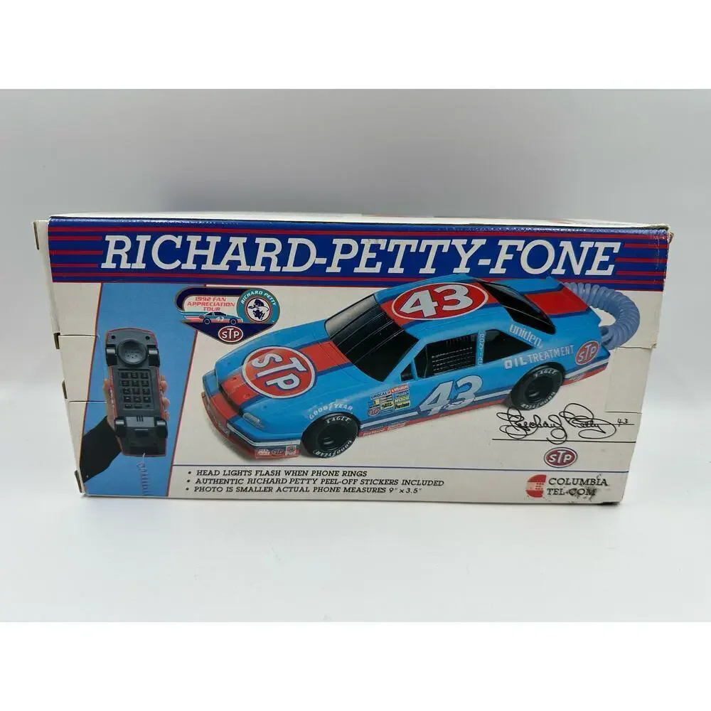 Vintage Richard Petty STP #43 Phone NEW Never Used
